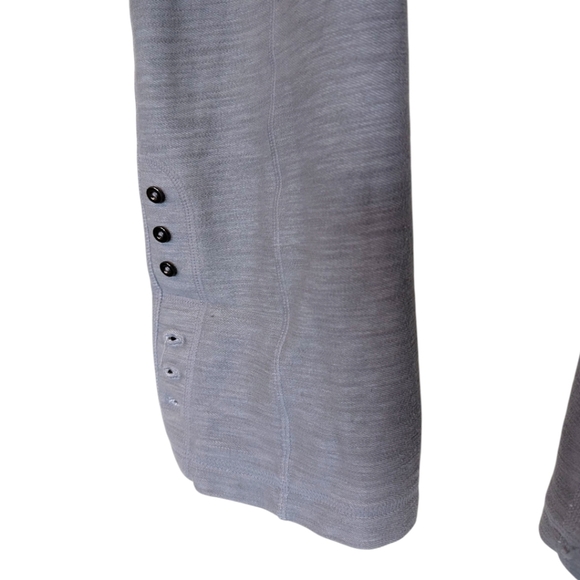 Lululemon Ride On Crop Legging Reflective Grey Slub Denim Rel: 2012 Women's 8 - Picture 13 of 16